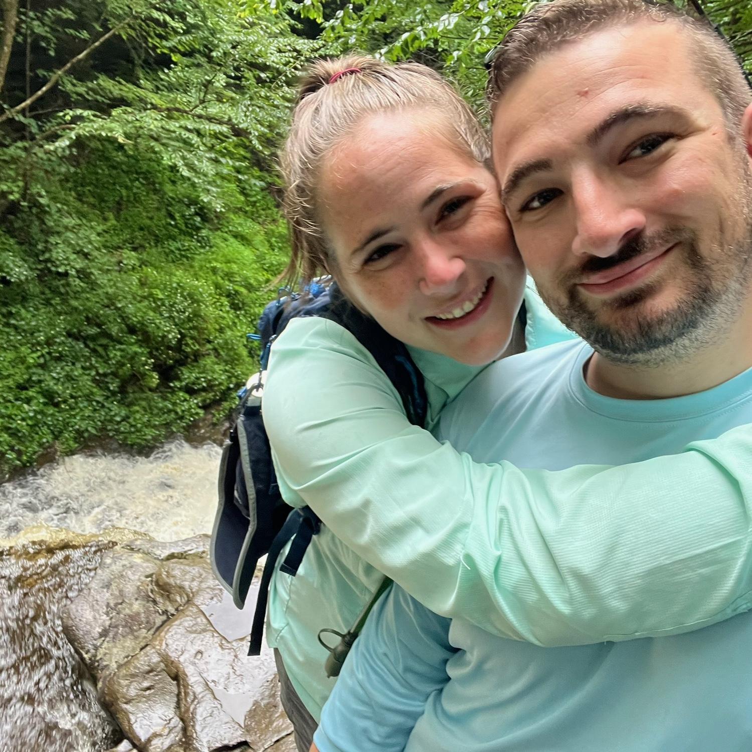 A wonderful hike together through a rain storm.