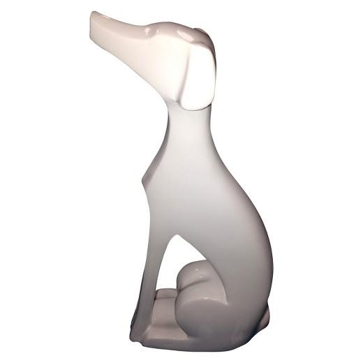 Modern Dog Decorative Figurine - White