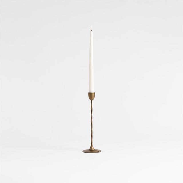 Barteau Large Brass Taper Candle Holder 11"