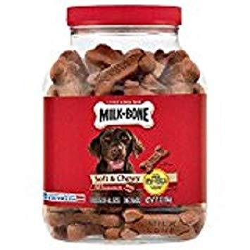 .Milk-Bone Soft & Chewy Dog Snacks (Beef & Filet Mignon Recipe) 37oz (2-Pack (37oz))