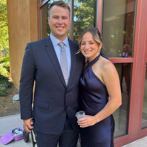 June 2025. Liam and Shannon at her brother's wedding. Little did she know in a couple of months Liam was going to ask THE question.