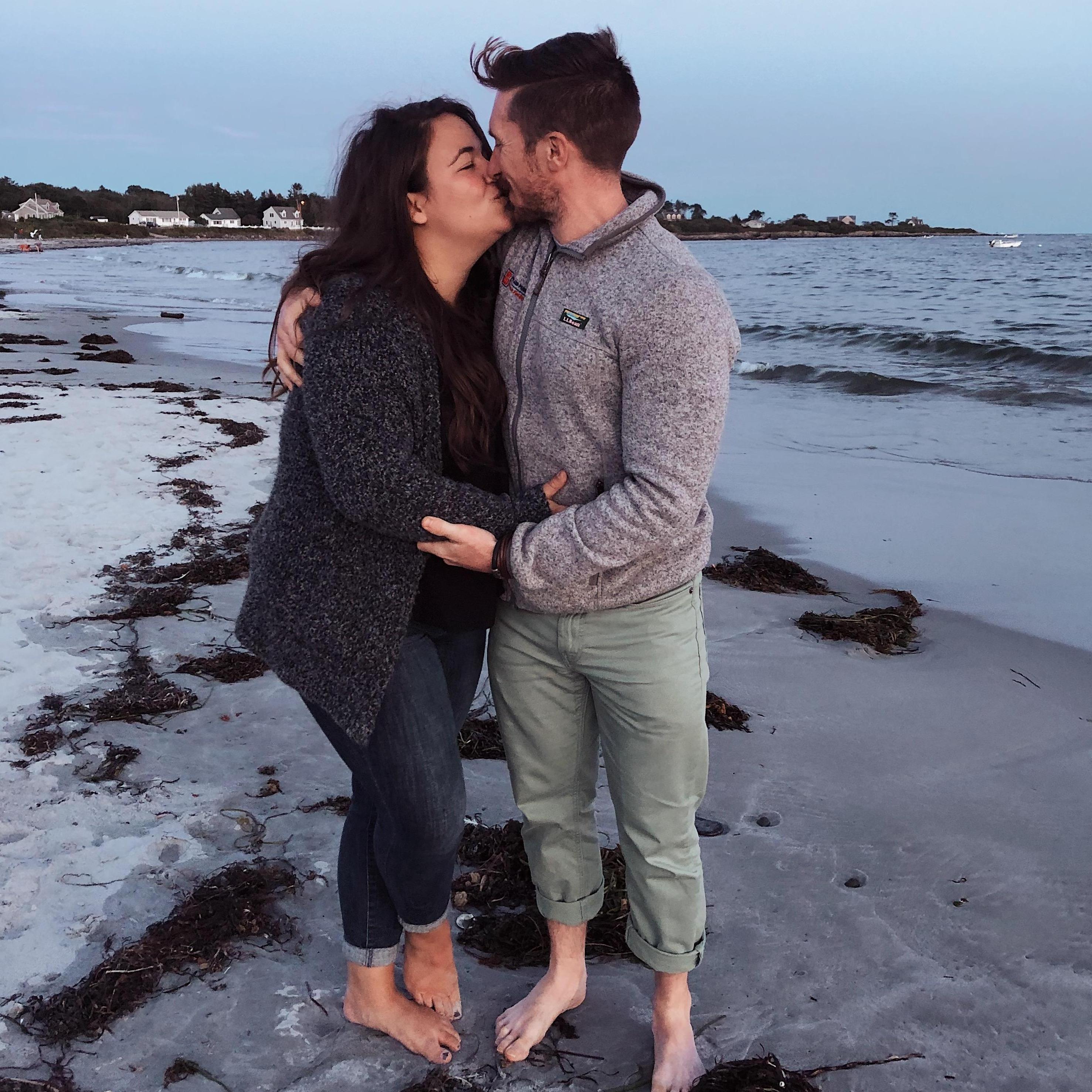 Crescent Beach on the night of our engagement (September 12, 2020)