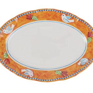 Melamine Campagna Oval Platter - Uccello