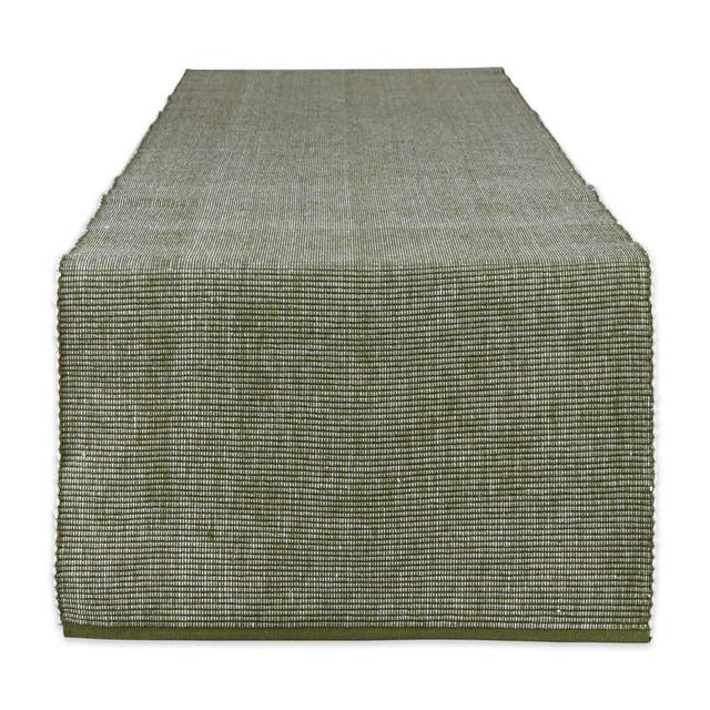 DII Two-Toned Collection Tabletop, Tablerunner, 13x72, Sage