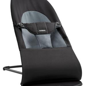 BABYBJORN Bouncer - Black/Dark Gray, Cotton