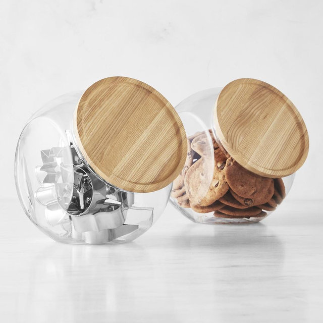 Hold Everything Angled Cookie Jar, Set of 4