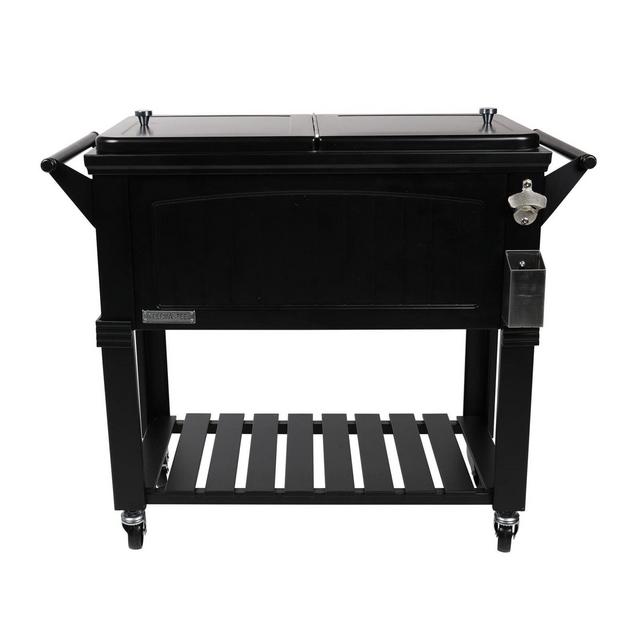 80 Qt. Antique Patio Rolling Cooler