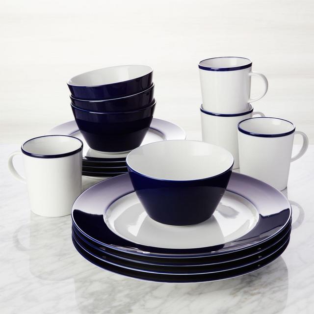 Maison Cobalt Blue 16-Piece Dinnerware Set