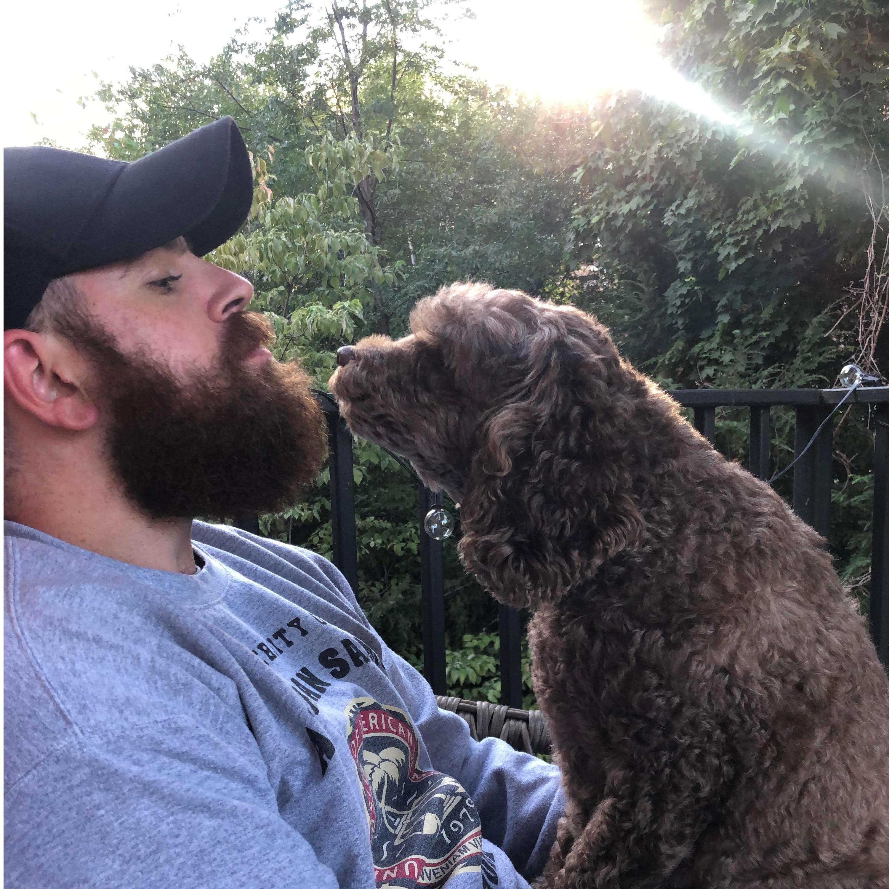 @Keeley - A 20-something lbs miniature labradoodle comes to live in Brooklyn with Mike and Kate. For Mike, it's love at first sight.