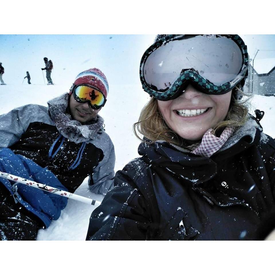 Niseko, Japan. Aislyn tricked Richard into skiing down a double black diamond. A proud moment realizing we were not only still alive, but conquered the hill in style.