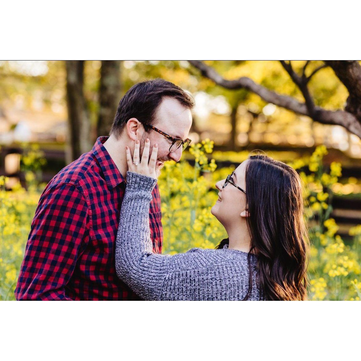 Engagement Photo in Colonial Williamsburg, April 2022