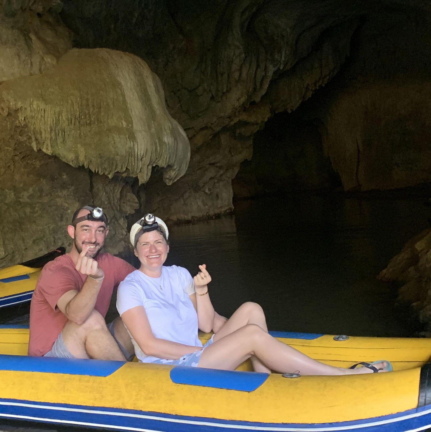 Exploring caves in Thailand