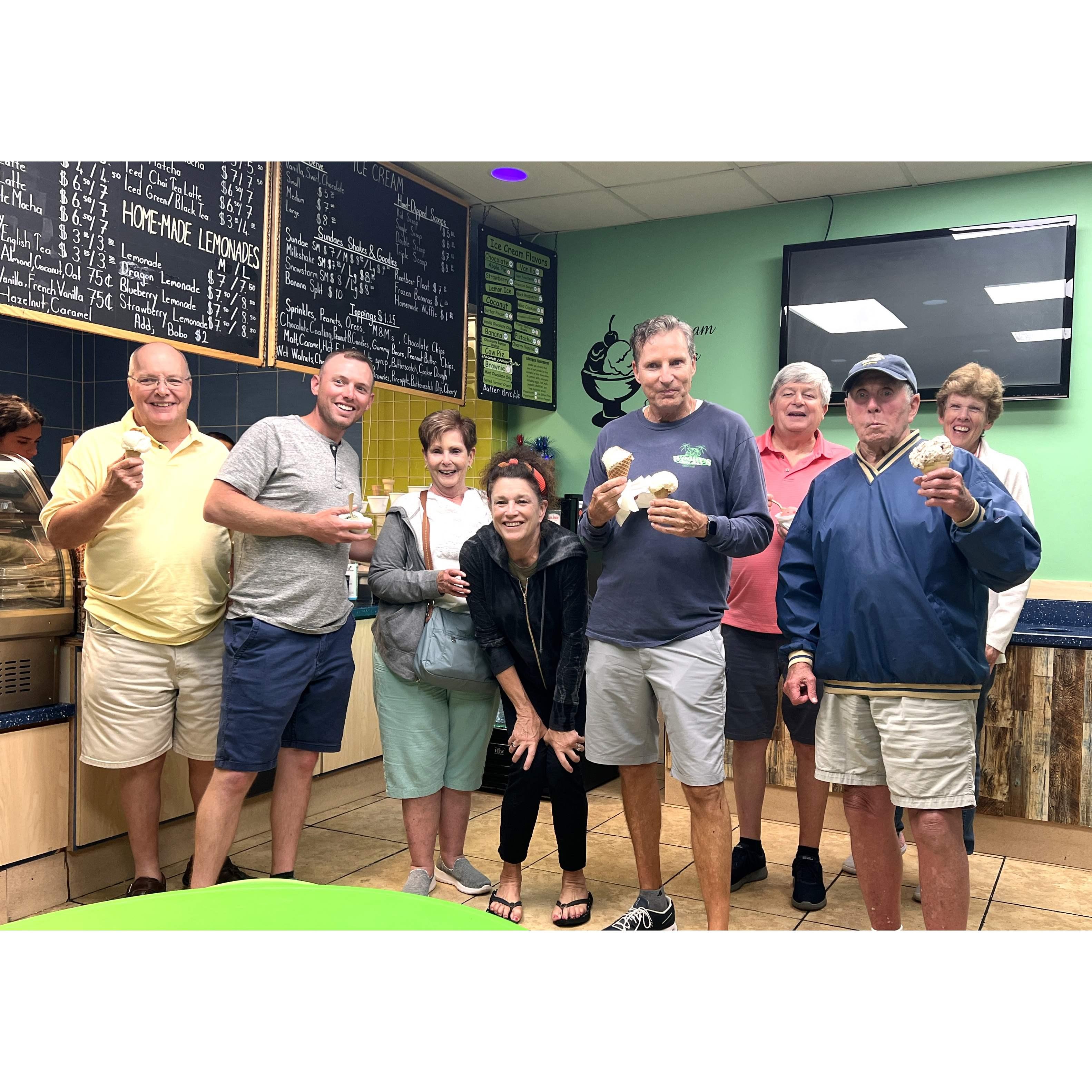 Visit to Dewey Beach, Rich's family, Eddie Sr., Eddie Jr., Carol, Marcia, Rich, Jerry, Bob, Peggy