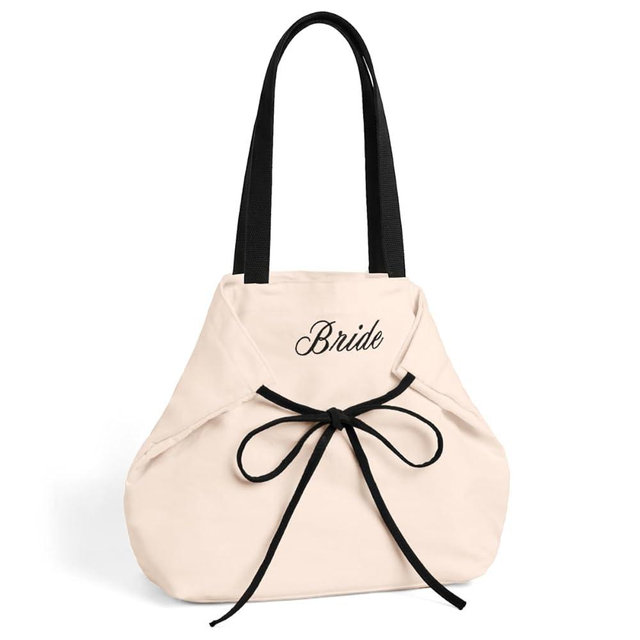 xo, Fetti Bride Black Ivory Bow Tote Bag | Bachelorette, Cream Canvas Bridal Tote, Wedding Gift Bag, Bach Tote, Reusable Bridal Shower Gift