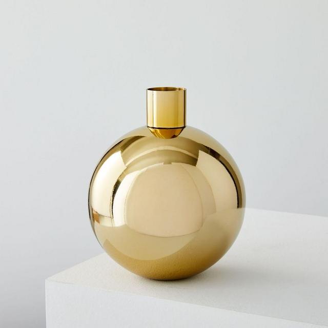 Foundation Brass Vases , Short Round Vase , Brass