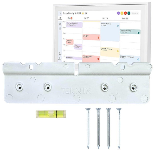 Teknix No-Stud, No-Drill Wall Mount for Skylight Calendar (15 inch) - Easy DIY Installation, No Anchors or Screws Needed, Damage-Free, Secure Hold, Only a Hammer Required, Hardware Included