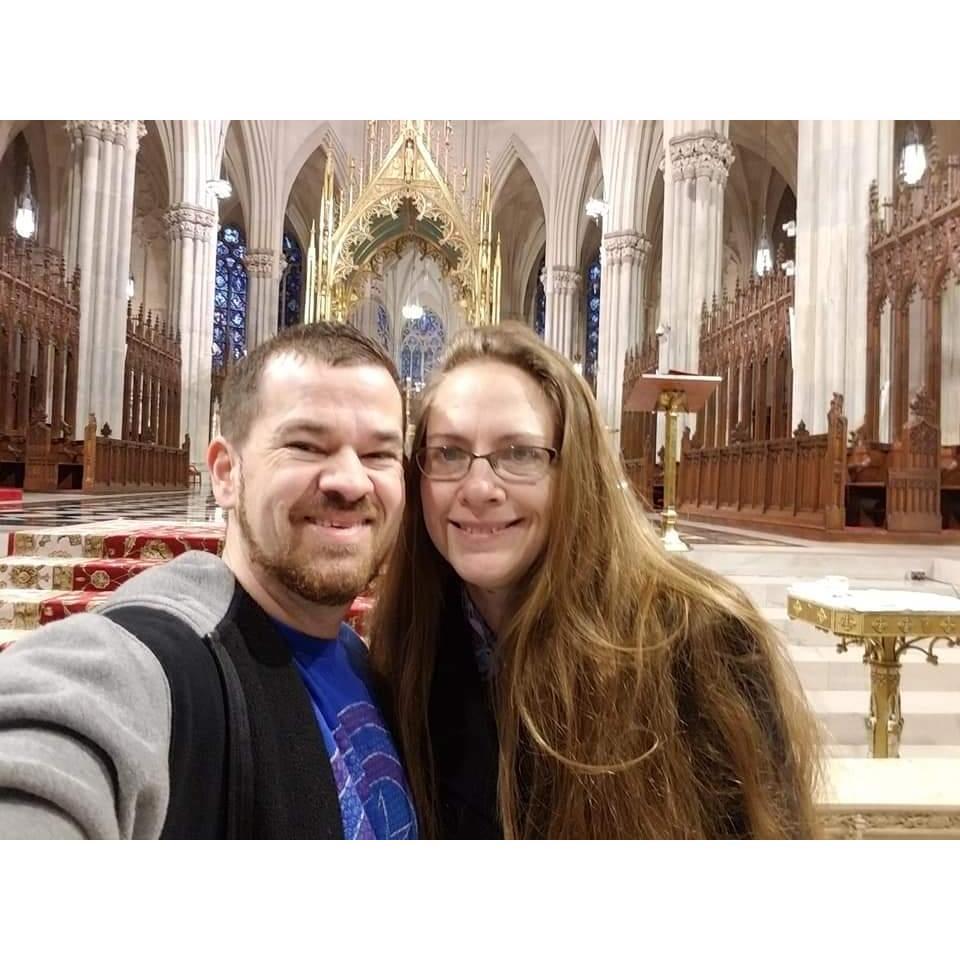 1st trip to NYC, December 2019, in St. Patrick's Cathedral