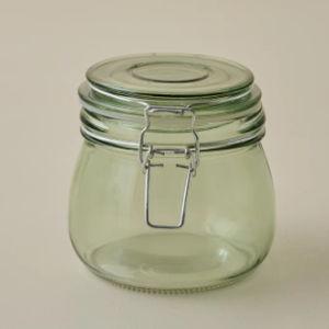 Magnolia Green Glass Storage Jar (Small)