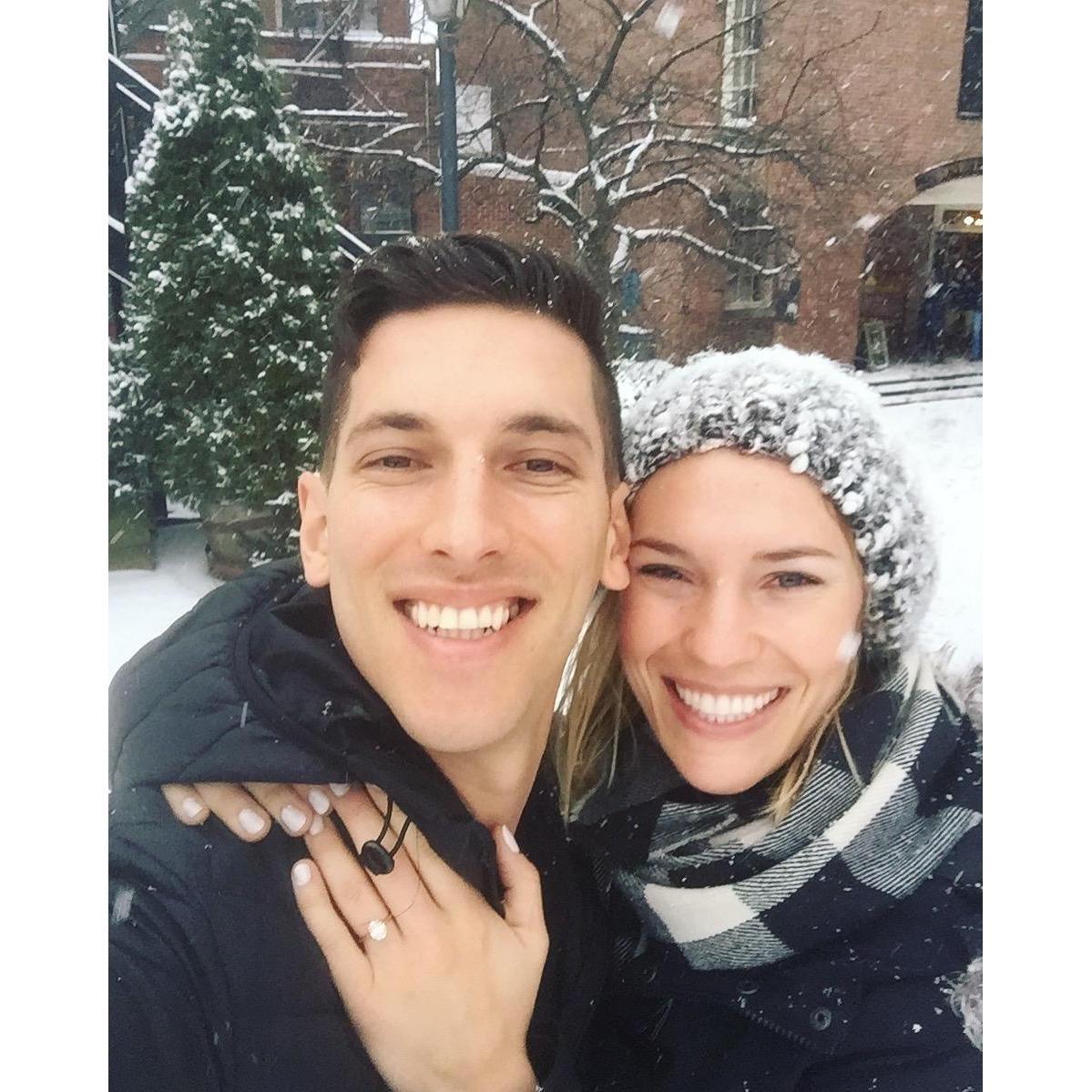 Getting ENGAGED in the snow :)