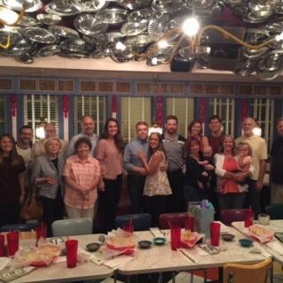 Philip planned to have all of our family and friends waiting for us at dinner just hours after the engagement.