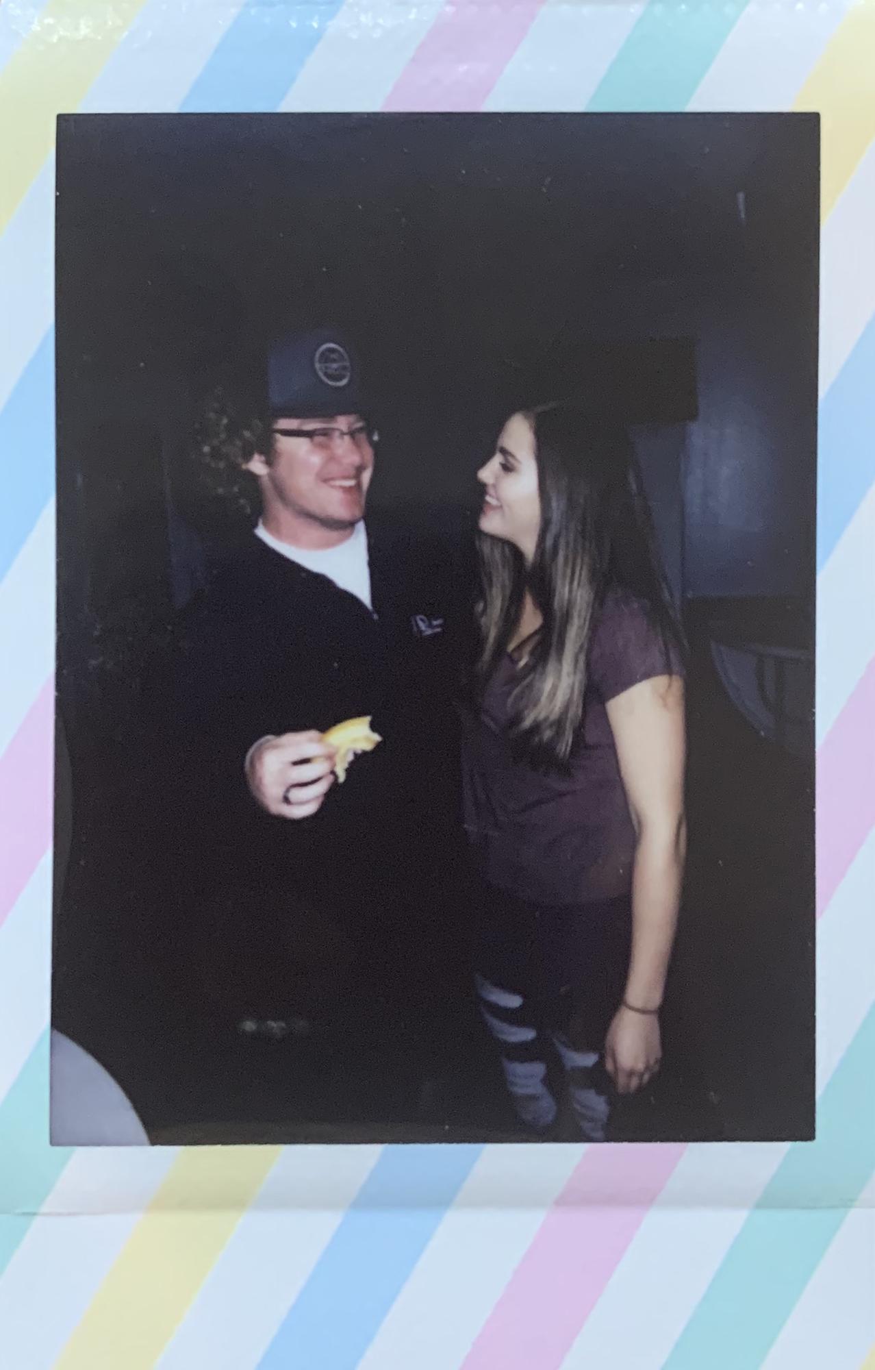 Our first photo when we were just friends!