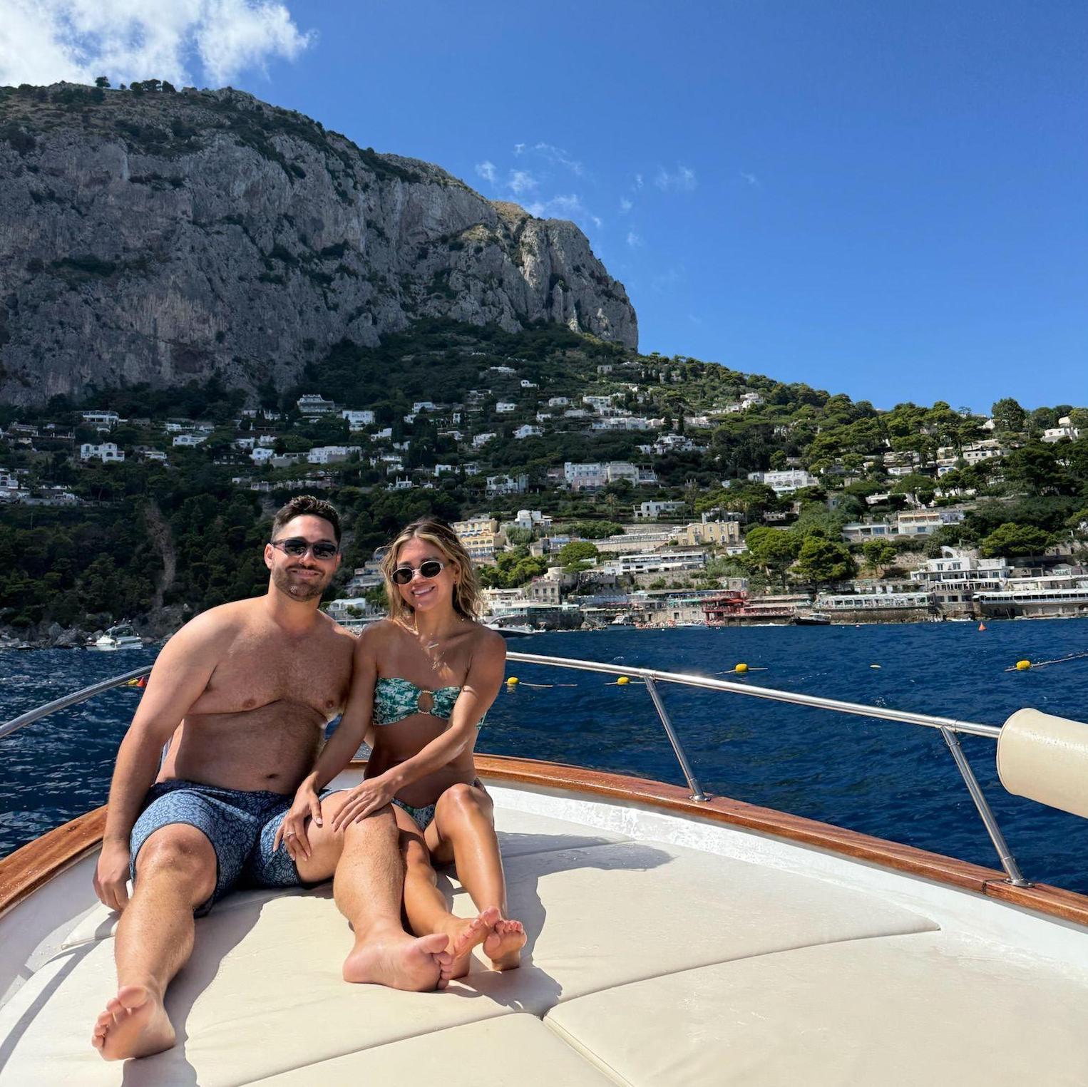 Boating in Capri, Italy