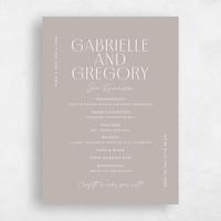 Brown Wedding Program - Brooklyn