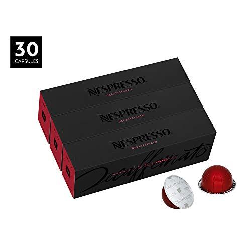 Nespresso Capsules VertuoLine, Decaffeinato, Mild Roast Coffee, 30 Count Coffee Pods, Brews 7.8 oz