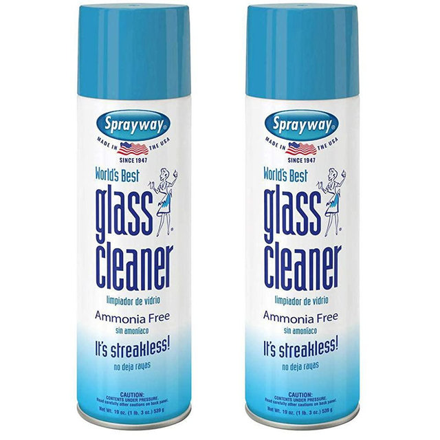Sprayway, Glass Cleaner, 19 Oz Cans, Pack of 2