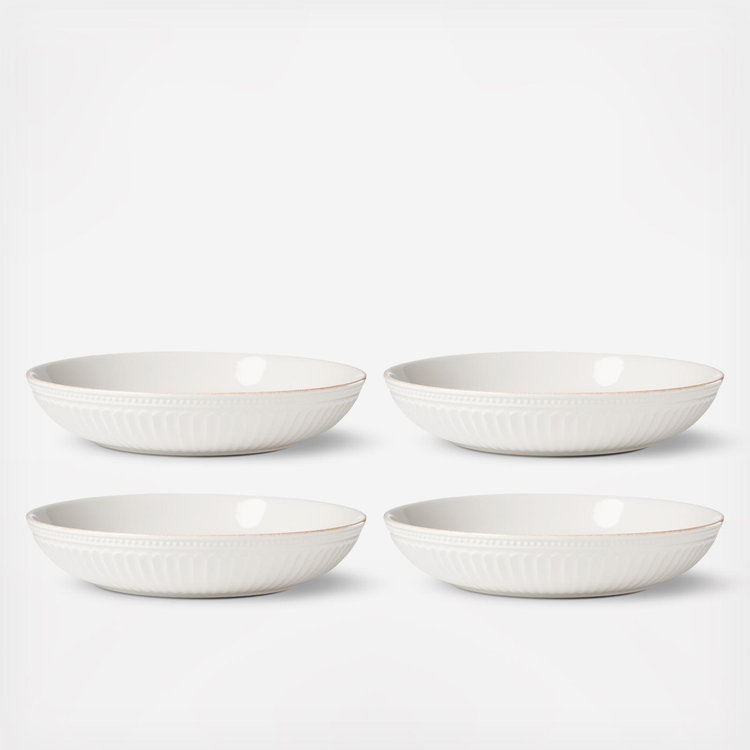Lenox, French Perle Scallop Dinner Bowl, Set of 4 | Zola