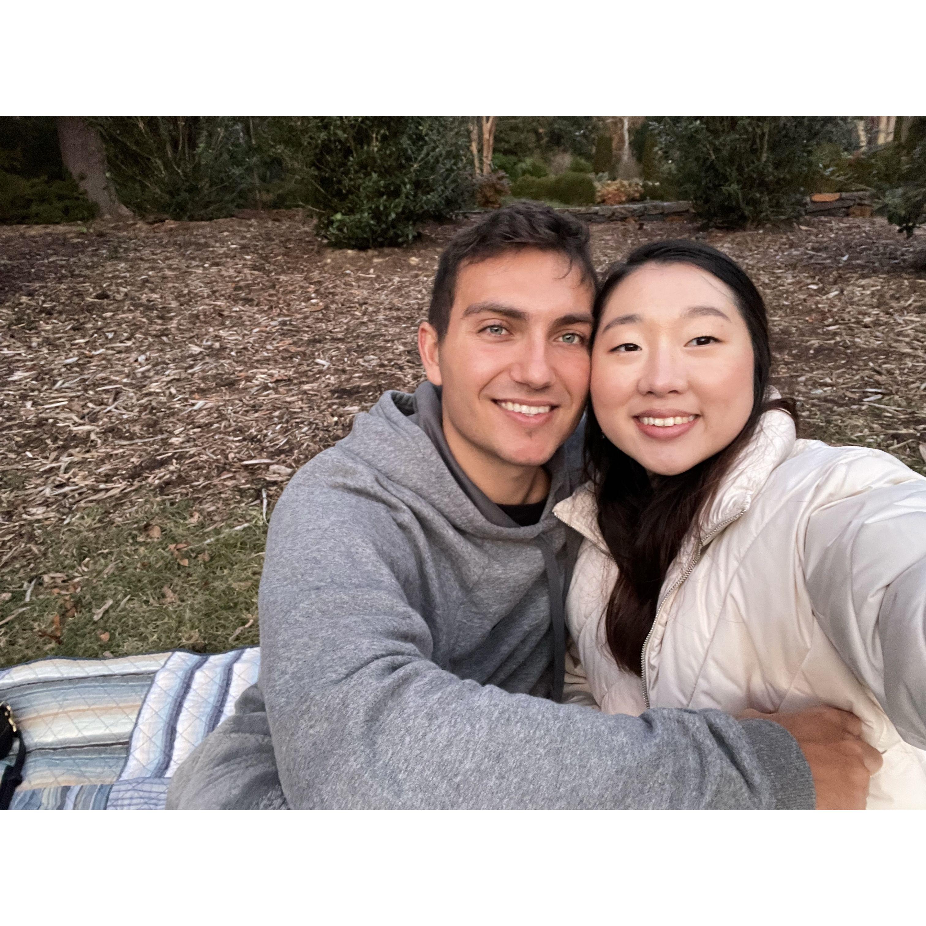 11.29.2021 - Our first picnic date at Duke Gardens