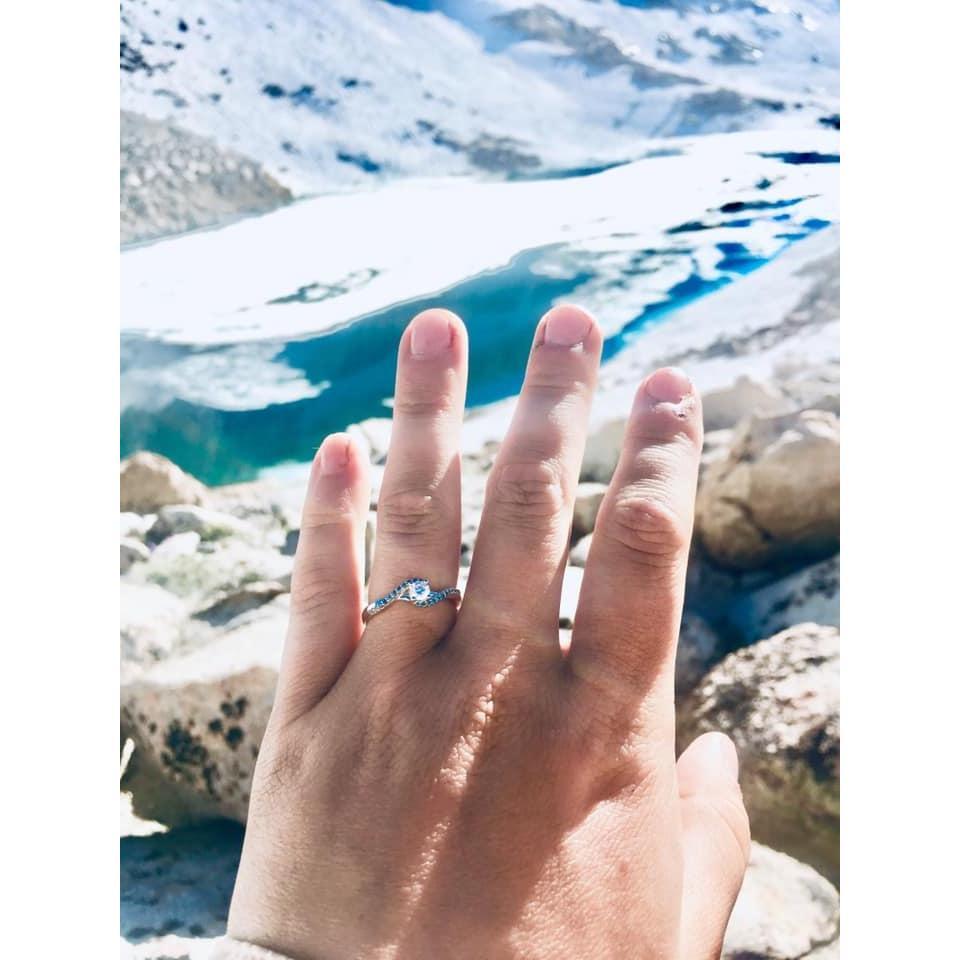 Somewhere in the High Sierras where she said "Yes!"