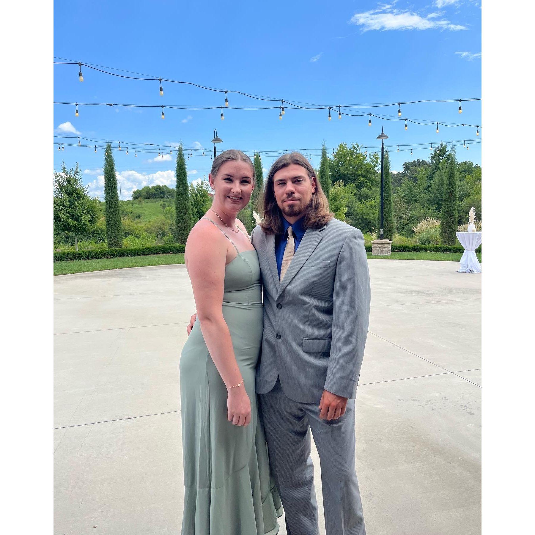 At a friend's wedding