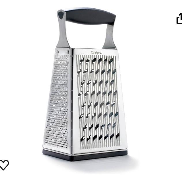 Cuisipro 4 Sided Box Grater, Stainless Steel