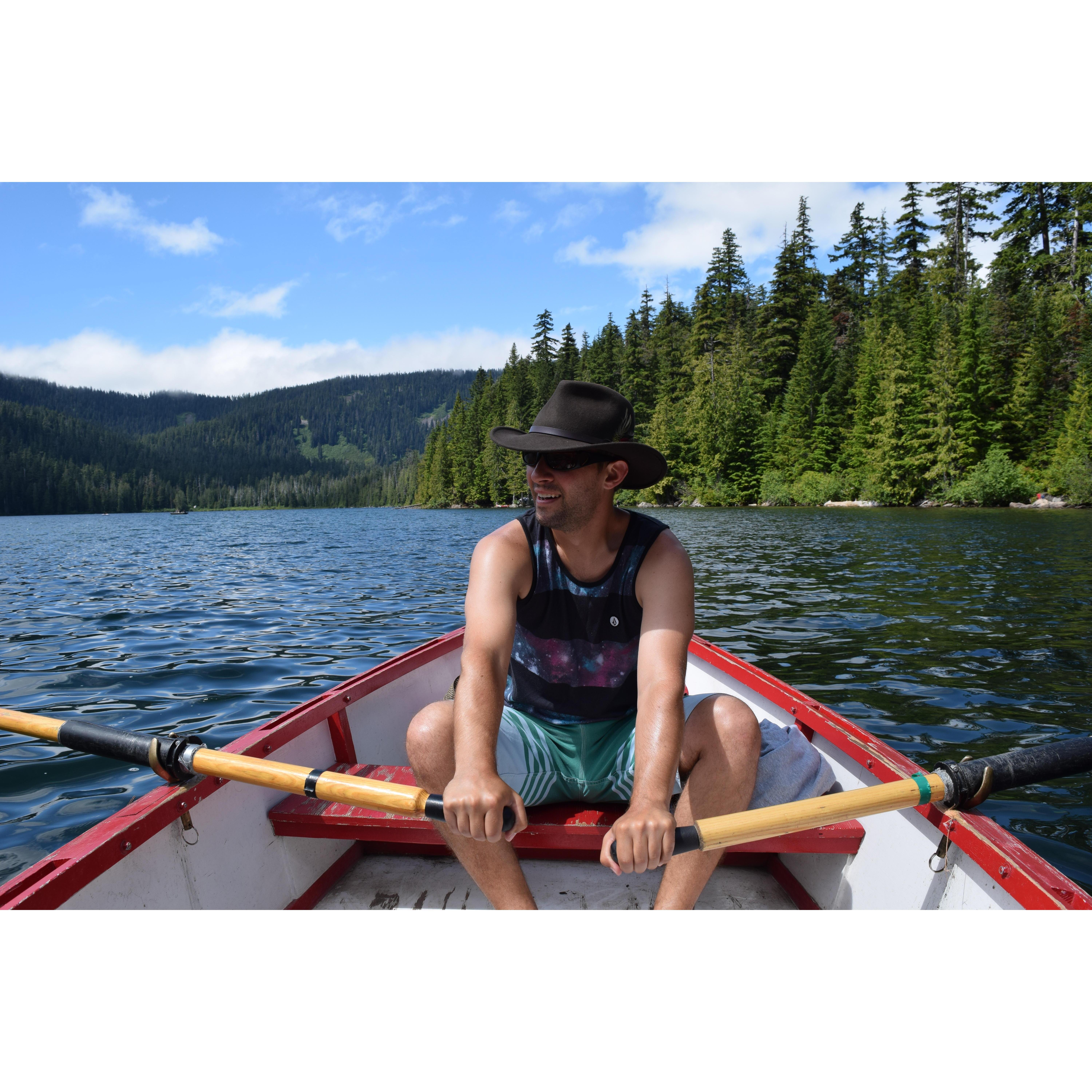 Bryan, on Lost Lake. Summer 2016