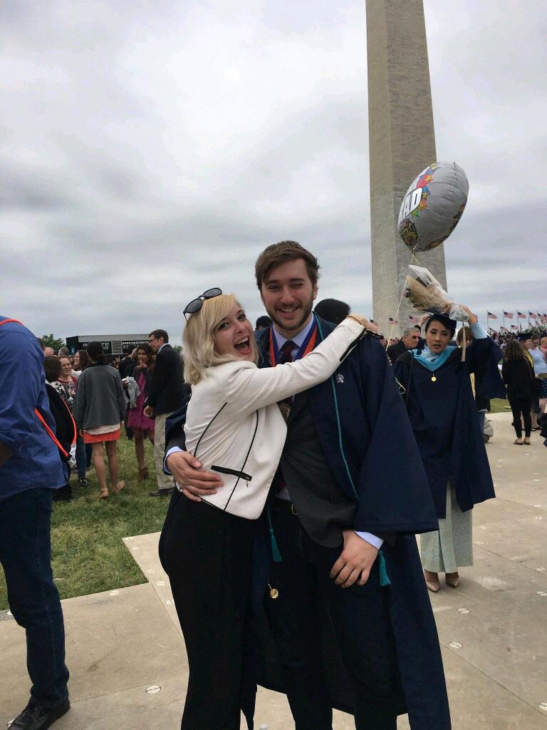 David graduating from George Washington University in 2017!