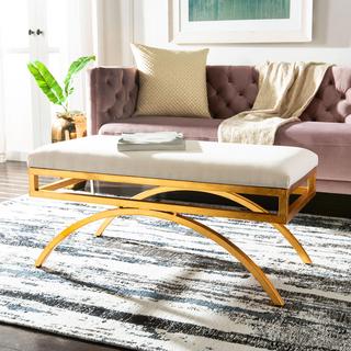 Moon Arc Linen Bench