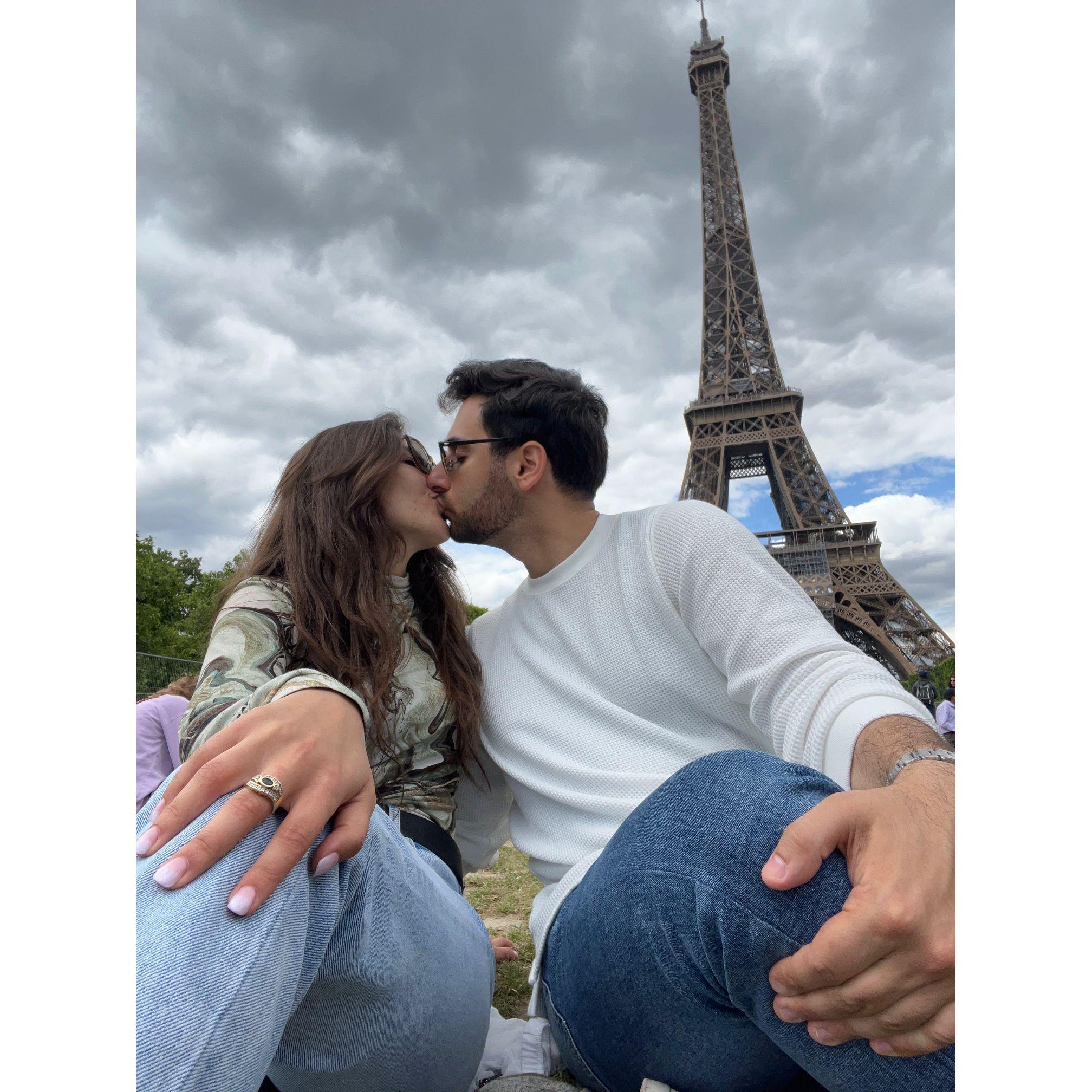 Eiffel Tower (Not pictured: the enormous baguette), Paris, France