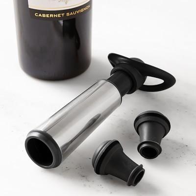 Williams Sonoma Wine Pump & Set of 2 Stoppers