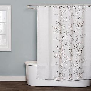 Saturday Knight Willows Shower Curtain in Neutral