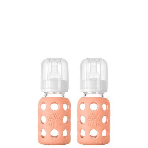 4oz Lifefactory Glass Baby Bottle Pair