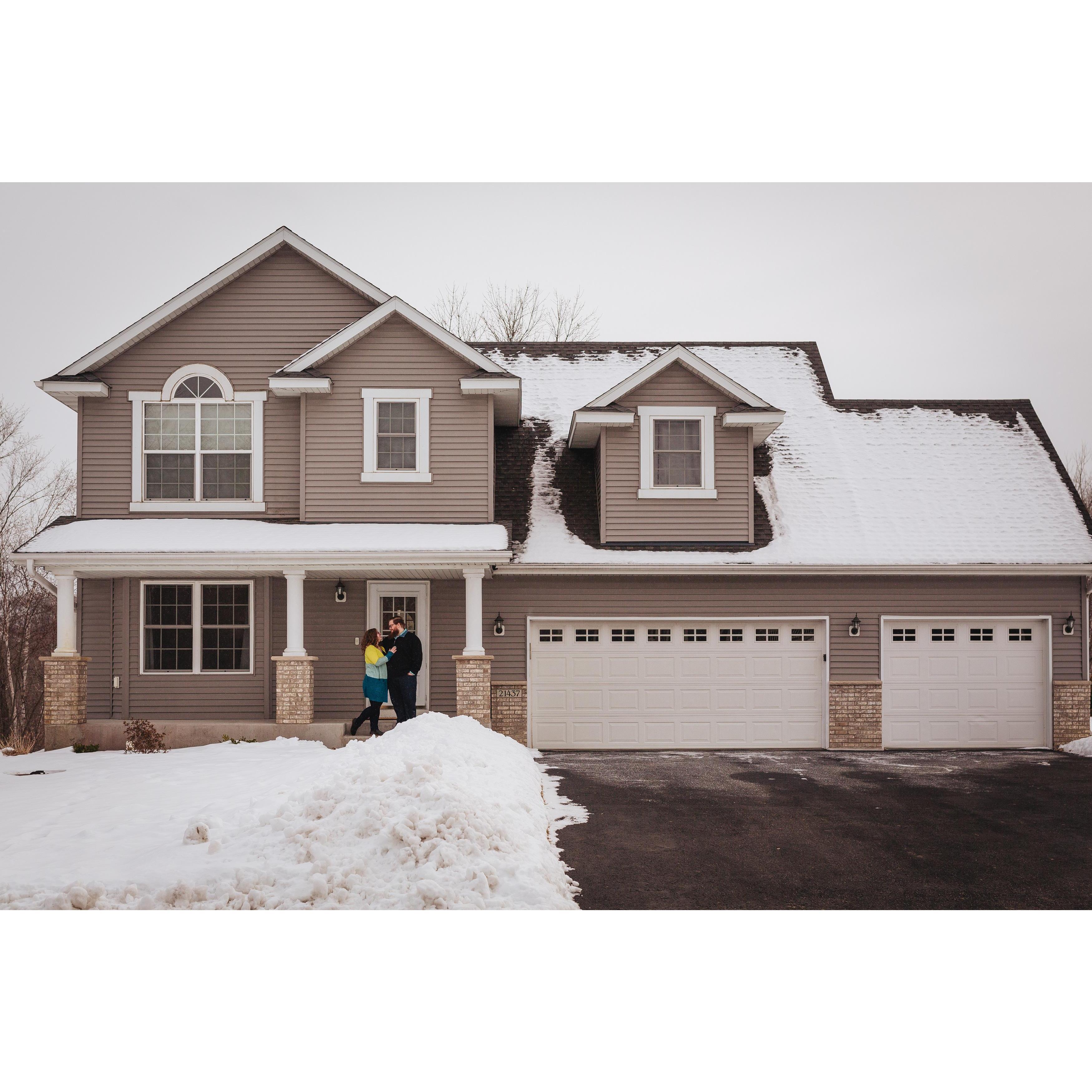 Our first home! Engagement pictures by Jessica Knighton Photography