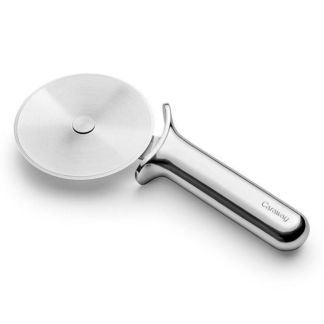 Caraway Pizza Cutter Wheel - Non Toxic Stainless Steel - Essential Kitchen Tool - Ergonomic Handle