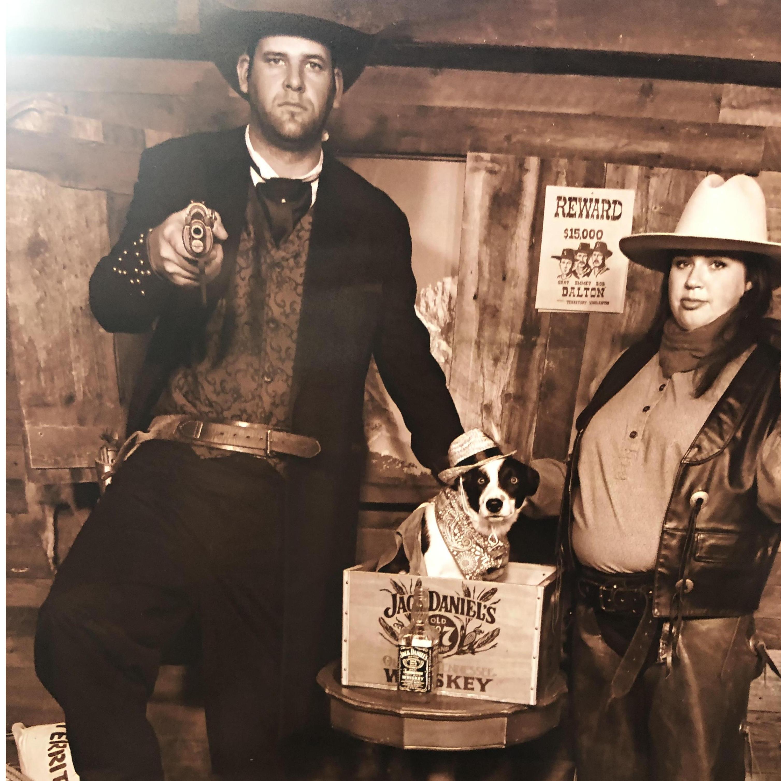 Jackson Hole, WY with our dog Quinn