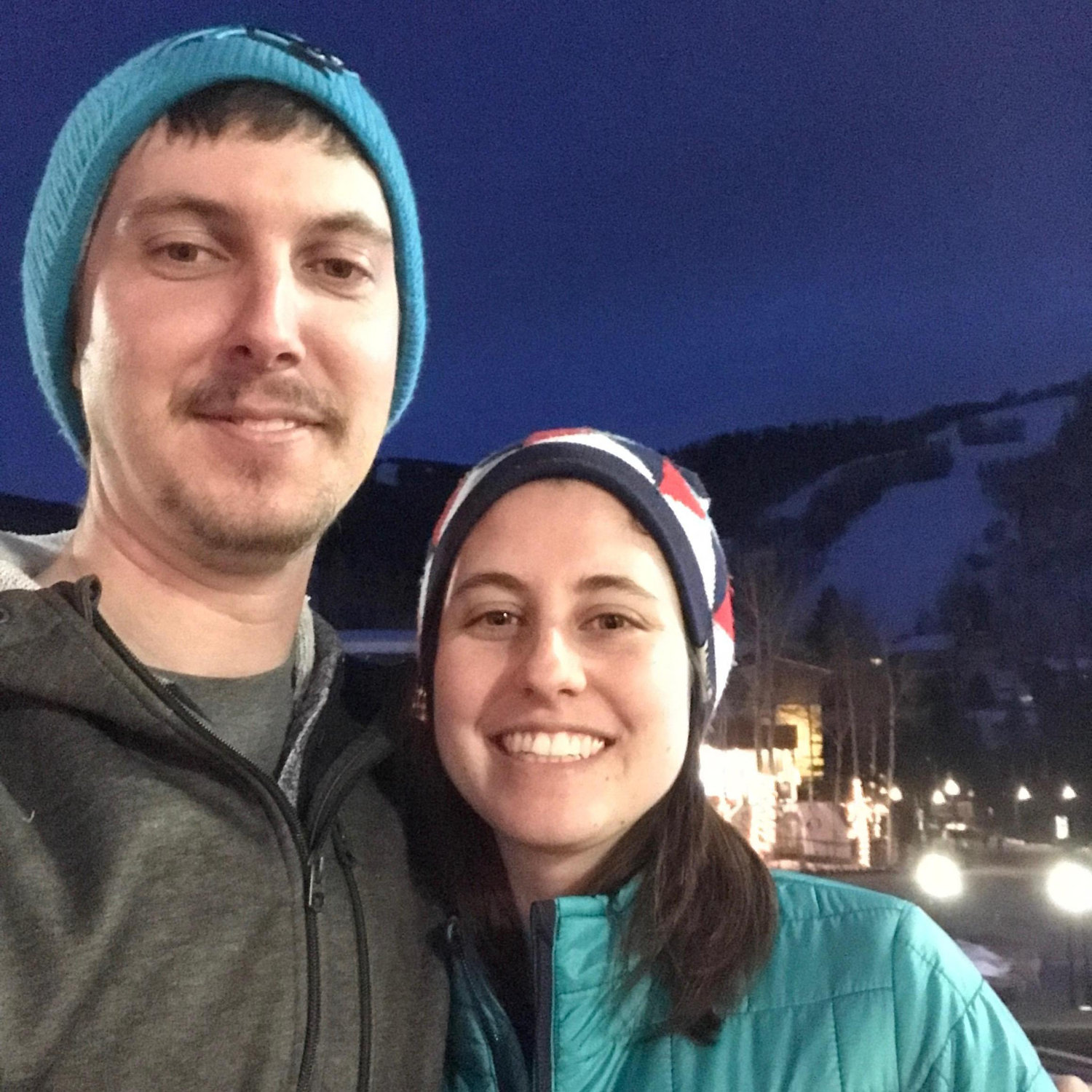 Evan showing me Vail for the first time. It was so gorgeous I forgot I was cold.