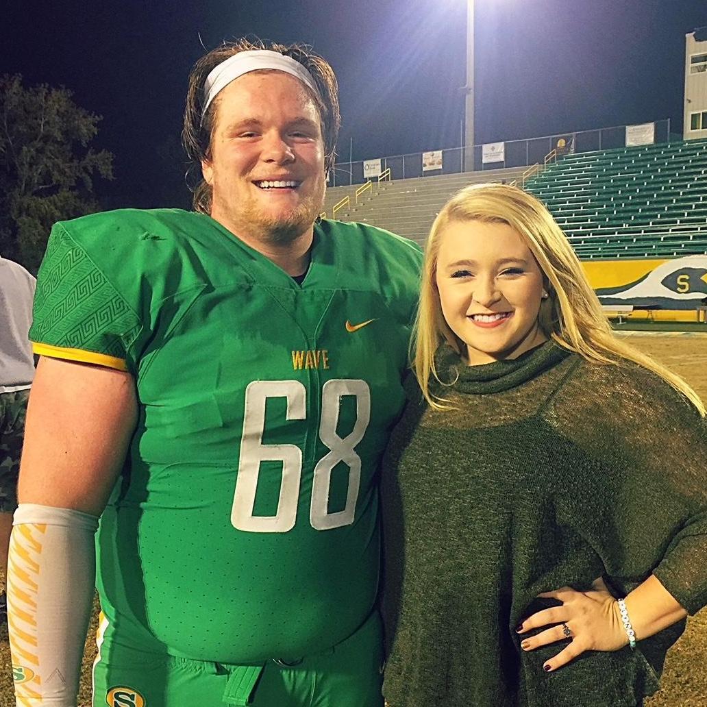 After one of Nick's high school football games!