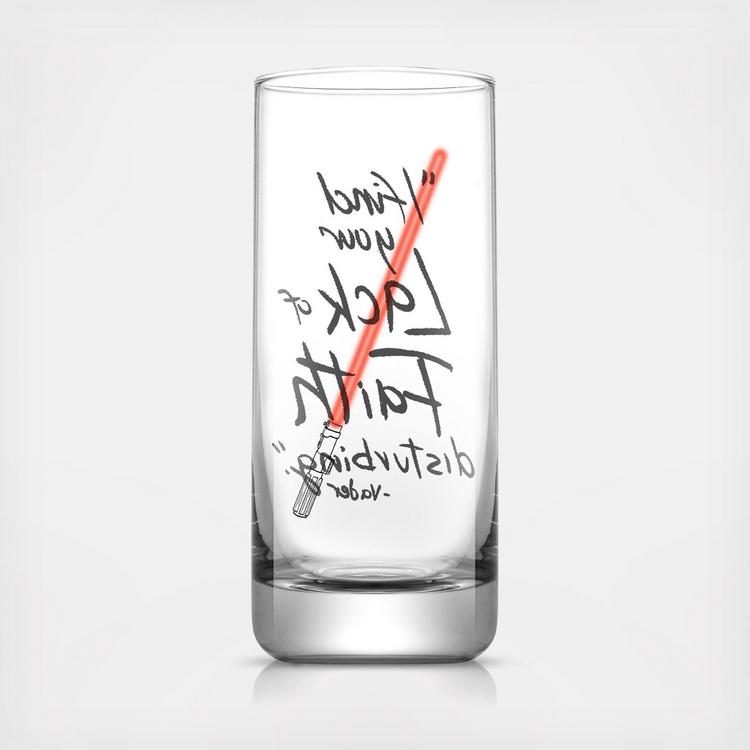 JoyJolt, Star Wars™ Darth Vader™ Lightsaber Tall Drinking Glass, Set of 2 -  Zola