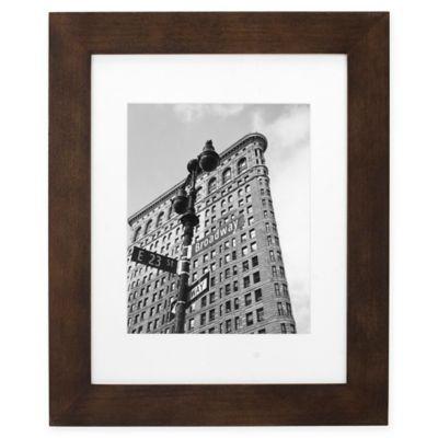 Malden® Gallery 8-Inch x 10-Inch Matted Wood Photo Frame in White