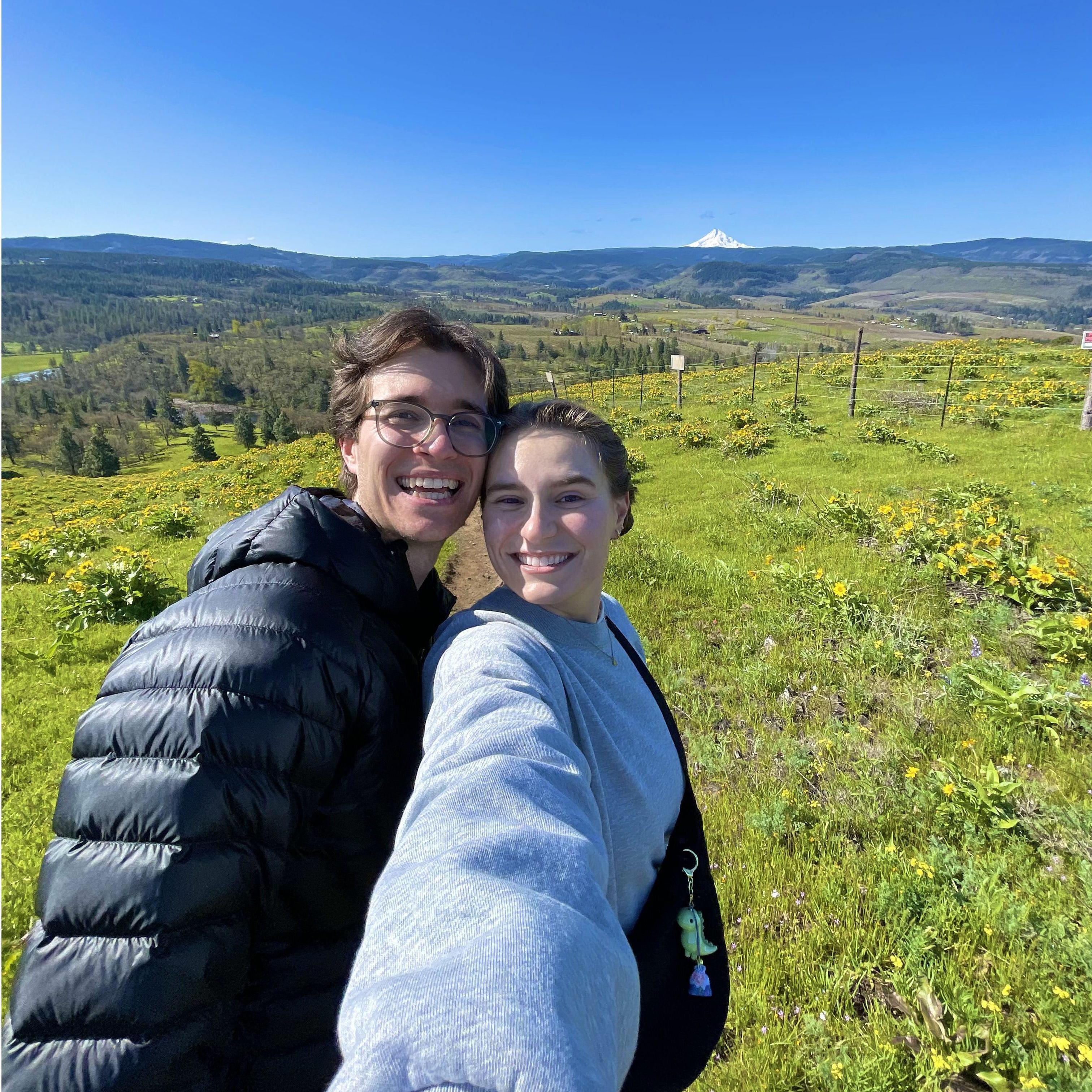 Mt. Hood in the background here, just like it will be at our wedding!