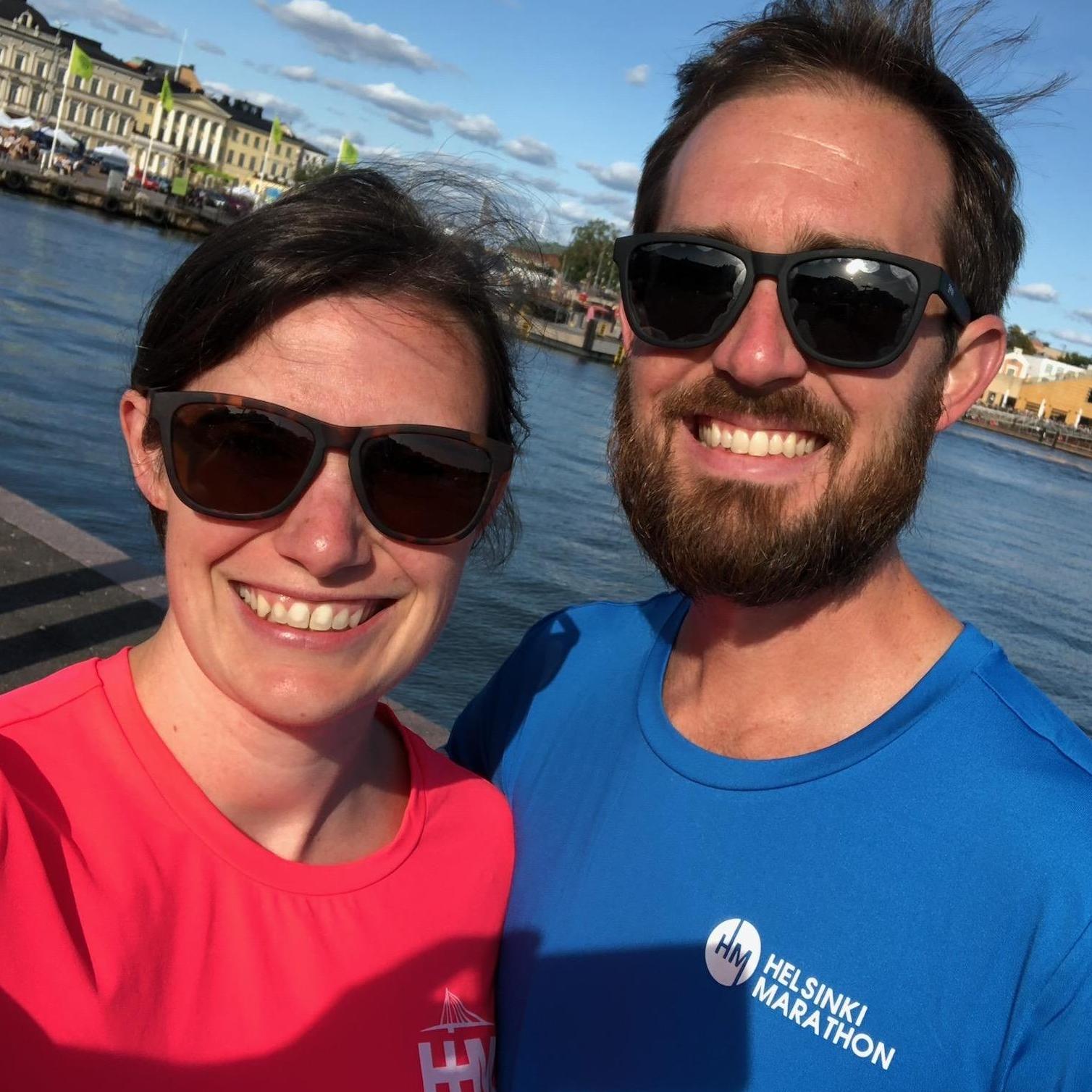 Katelyn’s birthday in Helsinki, Finland after she ran the half marathon and Jonathan ran the full marathon - November 2019